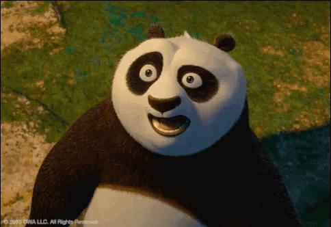 Panda très étonné